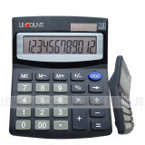 12 Digits Medium Size Desktop Calculator with Aluminium Cover (LC209B-2)