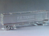 3D Laser Engrave Crystal Train for Souvenir
