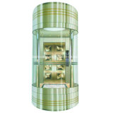 Full Wall Glass Observation Elevator with Small Machine Room