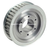Aluminum Synchronous Flat Belt Pulley with Flanges