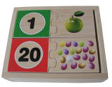 Wooden Puzzles in a Box Wooden Numbers Match