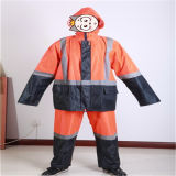 170t Polyester/PVC Rainsuit with Reflective Tape