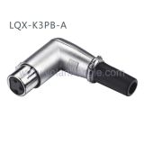 Competitive Audio Connectors 3-Pin Angle Female XLR Connector with RoHS
