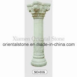 White Granite Stone Carving Roman Pillar/Column