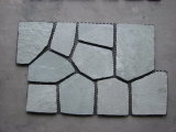 Green Slate Customized Tiles with Mesh (SSS-89)