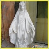 Mary--White Marble Figure Carving