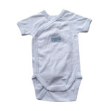 Unisex Yarn Dyed Cotton Triangle Romper Suit for Babies