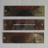 Printing Metal Name Labels Embossed Metal Name Tag Metal Craft- Steel Sign