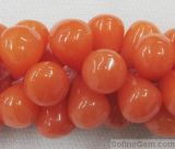 Gold Orange Jade Teardrop Gemstone Beads (SFDR1016)