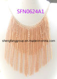 Fashion Jewelry Metal Chain Tasseled Necklace Fashion Jewelry (SFN0624A1)