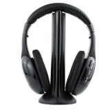 New 5 In1 Wireless Headphone Earphone for MP3 MP4 PC TV CD