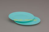 2-Piece Set Plastic Dinner Plate Tableware 15 Cm Diameter-Blue (Model. 1017)