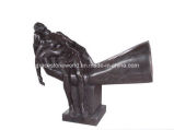 Black Marble Hand Carved Abstract Sculpture