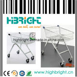Supermarket Metal Shopping Trolley with Locking Casters