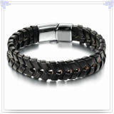 Fashion Jewellery Leather Jewelry Leather Bracelet (HR6046)