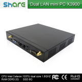Share Smart Green Mini Computer Intel Celeron X3900 1.8GHz, 2GB RAM, 8GB SSD, 32 Bit, WiFi, 1080P HD, Support 3G, 6 USB