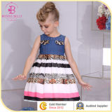 Fashion Design Patchwork Denim Dress, Children Dress