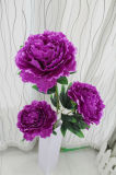 Nice 3 Heads Peony Faux Flower Hotel Wedding Party Decoration Decoration