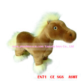 20cm Standing Simulation Plush Horse Toys