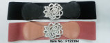 Woven Belt with Silver Flower