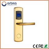 Security RFID Hotel Card Lock with Brushed Stainless Steel Finish