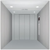 Freight Elevator with Hairline Stainless Steel
