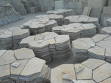 Irregular Natural Slate Flooring Paving Stone-Net Paste (SSS-033)