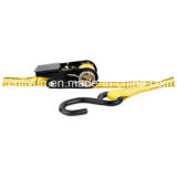 Professional Supplier of Ratchet Strap / Cargo Tie Down Strap with S Hook, Wll 500lb. /227kg