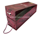 Wine Foldable Special Paper Hot Foil Stamping Rope Cardboard Packagin Box
