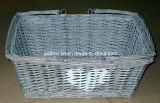 Grey Storage Basket with Folding Handles(SB033)