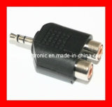 3.5mm Stereo Plug to 2RCA Jack, Audio Cnnector & Adapter (FC-16204)