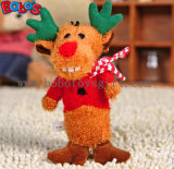 Soft Plush Christmas Deer Animal Pet Toy for Dog and Cat Bosw1084/15cm