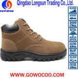 Suede Leather Rubber Soled Safety Work Footear (GWRU-GB036)
