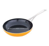 24cm Aluminum Fry Pan with Stainless Steel Handle (TY-62)