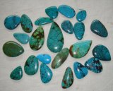 Natural Turquoise Freeform Cabs (YD022) 