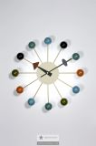 Nelson Ball Clock Multi-Colored