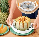 Melon Slicer Slices 12 Perfect Wedges of Cantaloupe, Honeydew, or Watermelon