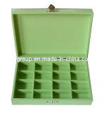 Colorful Durable Compartments MDF Wooden Display Box