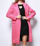 Pink Long Winter Wool Coats