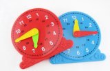 Plastic Student Clock Toys, School Supply, Learning Toys