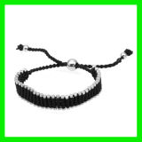 2012 Black Rope Stainless Stel Bracelet Jewellery (TPSB737)