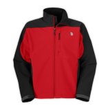 Two Tone Jacket, Red/Black Warm Clothes for Winter
