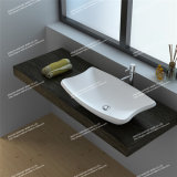 Modern Design Solid Surface Bathroom Mineral Casting Wash Basin/Sink (JZ9016)
