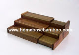 Acacia Wood Tabletop Spice Rack Shelf Storage Organizer - Hb4008