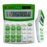 12 Digits Medium Size Desktop Calculator with Aluminium Cover (LC209B-1)