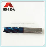 HRC65 4flutes High Speed Cutting Tool with Blue Nano Coating