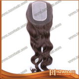 Good Quality Remy Virgin Cuticle Wholesale Cheap Russian Remi Silk Lace Closure Bleached Knots