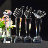 Tr158 Crystal Glass Trophy for Souvenir