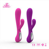 Silicone Rabbit Vibrator Sex Toy, Smart Sex Product for Women (RMT-018C-AMY)