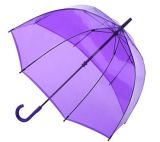 See Throgh PVC Dome Umrella, Purple Rain Umbrella